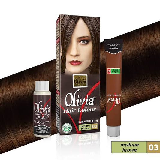 OLIVIA HAIR COLOR MEDIUM BROWN #3