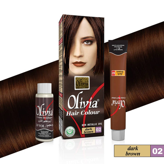 OLIVIA HAIR COLOR DARK BROWN #2