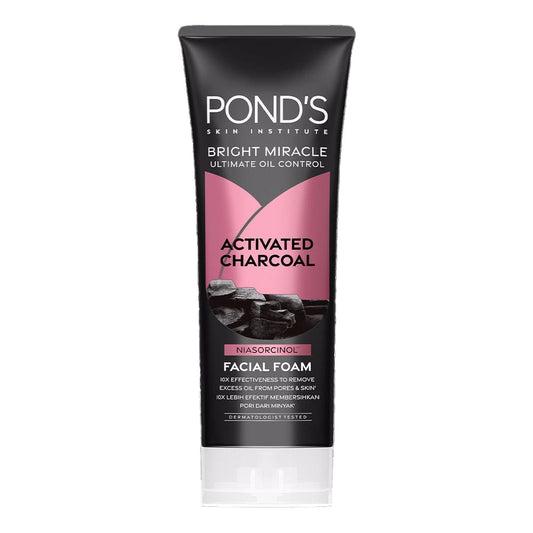PONDS ACTIVATED CHARCOAL FACIAL FOAM FACE WASH 50G