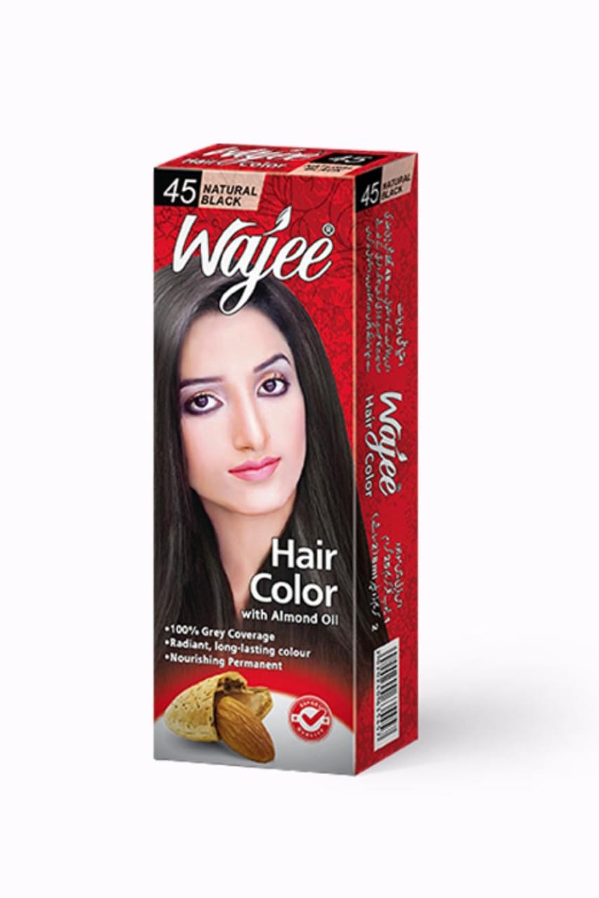 WAJEE HAIR COLOUR TUBE 45 BLACK