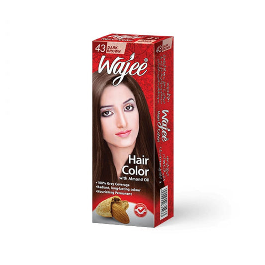 WAJEE HAIR COLOUR TUBE 43 DARK BROWN