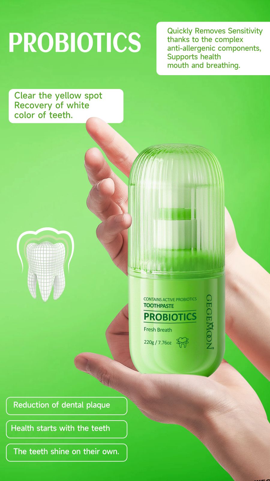 PROBIOTIES FRESH TOOTHPASTE 220G
