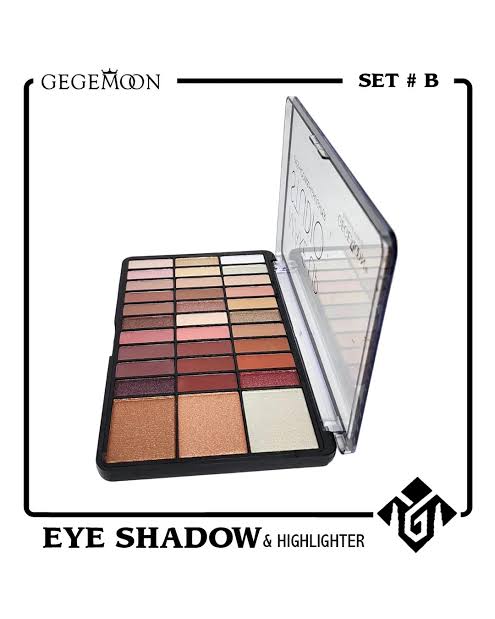 MAKEUP BAR 33 COLOR PLATE  EYESHADOW & HIGHLIGHTER