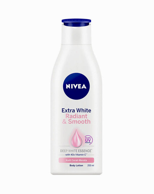 NIVEA EXTRA WHITE  RADIANT & SM0OTH BODY LOTION 200ML