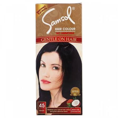 SAMSOL HAIR COLOUR 45BLACK